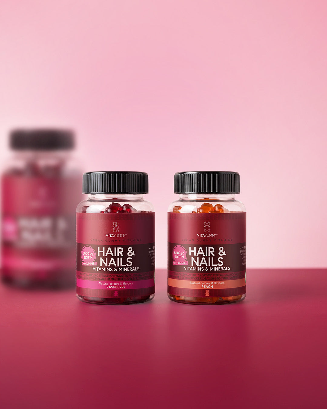Hair & Nails Raspberry 30 stk.